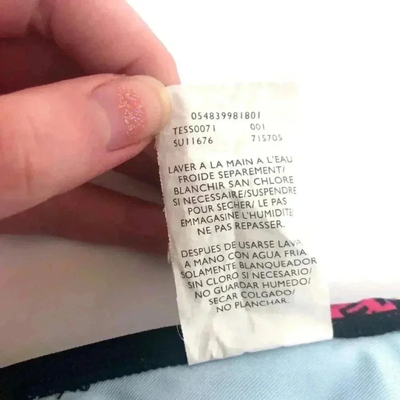 Nike Black Triangle Bikini Top Floral Detail - Picture 9 of 11